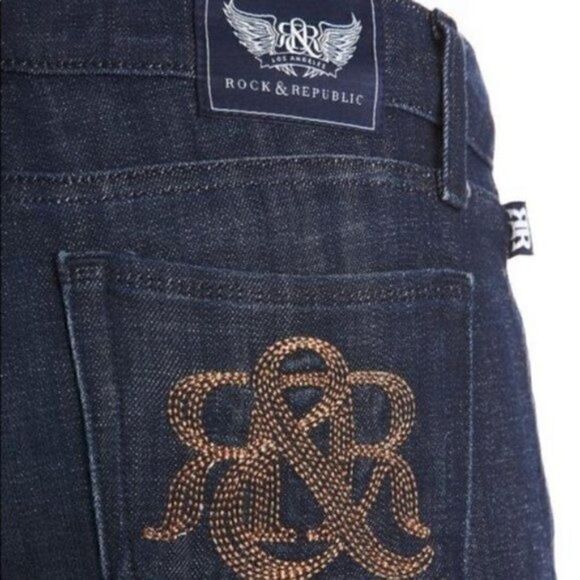 Rock & Republic Stella Straight Leg Jeans Size 27 - Picture 3 of 7